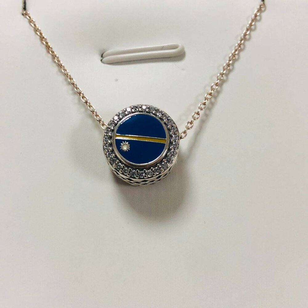 🌞📖Pandora NAURU Flag Exclusive Bead Charm